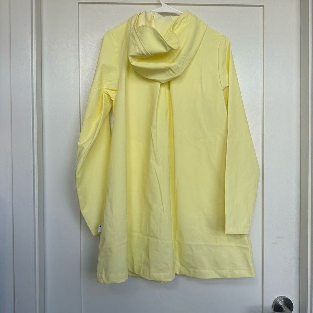 NWT Rains Women’s A-line W Jacket in Straw Yellow Raincoat, Size Medium - Picture 7 of 8
